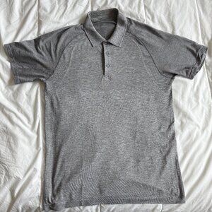 Lululemon Gray Athletic Polo